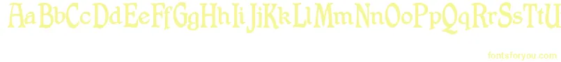 ShrewsburyTitling Font – Yellow Fonts on White Background