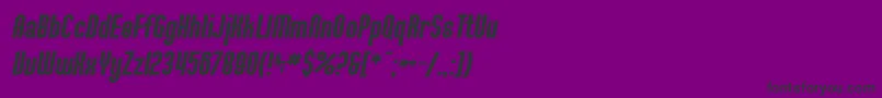 SfWillametteBoldItalic Font – Black Fonts on Purple Background