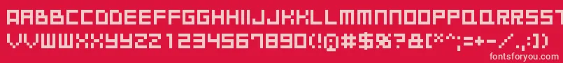 Goodbyedespair Font – Pink Fonts on Red Background