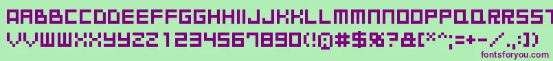 Goodbyedespair Font – Purple Fonts on Green Background