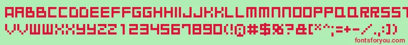 Goodbyedespair Font – Red Fonts on Green Background