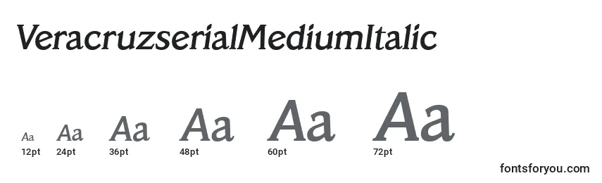 VeracruzserialMediumItalic Font Sizes