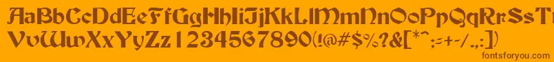 En savoir plus sur la police BuckinghamRegular Police BuckinghamRegular – polices brunes sur fond orange