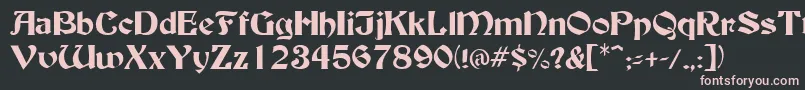 BuckinghamRegular Font – Pink Fonts on Black Background