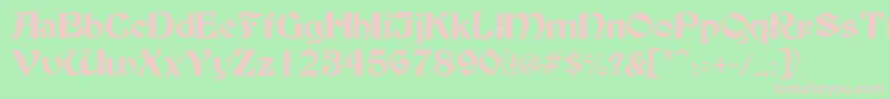 BuckinghamRegular Font – Pink Fonts on Green Background