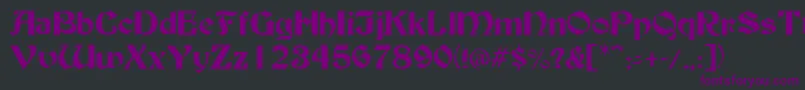 BuckinghamRegular Font – Purple Fonts on Black Background