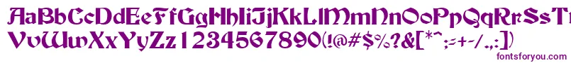 BuckinghamRegular Font – Purple Fonts on White Background