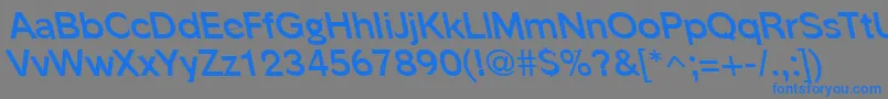 PhinsterleftyBold Font – Blue Fonts on Gray Background