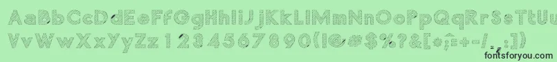 ChocolateLight Font – Black Fonts on Green Background