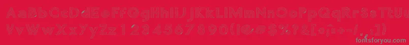 ChocolateLight Font – Gray Fonts on Red Background