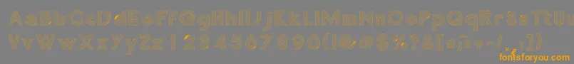 ChocolateLight Font – Orange Fonts on Gray Background