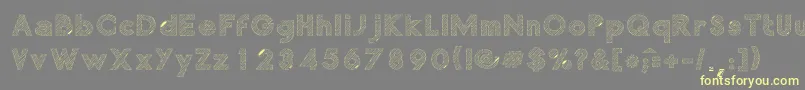 ChocolateLight Font – Yellow Fonts on Gray Background