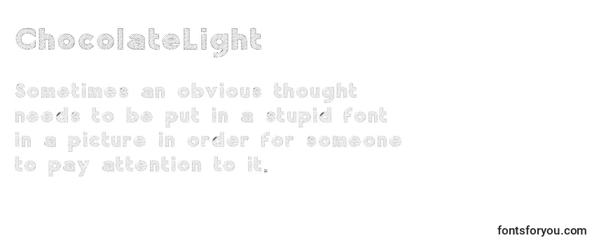 Review of the ChocolateLight Font