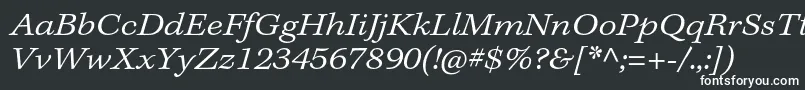 Шрифт KeplerstdLightextitcapt – белые шрифты на чёрном фоне