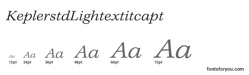 KeplerstdLightextitcapt Font Sizes