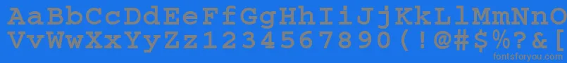 CougelBold Font – Gray Fonts on Blue Background