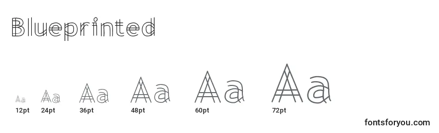 Blueprinted Font Sizes