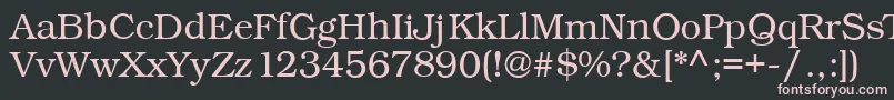 Kacstfarsi Font – Pink Fonts on Black Background