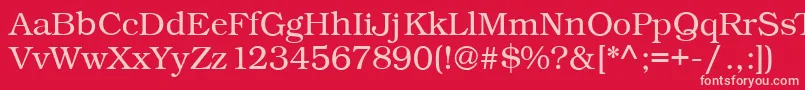 Kacstfarsi Font – Pink Fonts on Red Background
