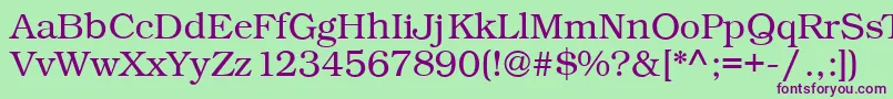 Kacstfarsi Font – Purple Fonts on Green Background