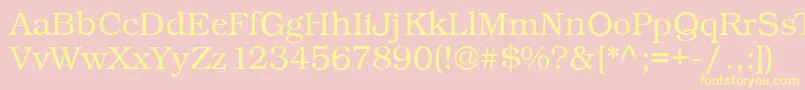 Kacstfarsi Font – Yellow Fonts on Pink Background