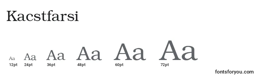 Kacstfarsi Font Sizes