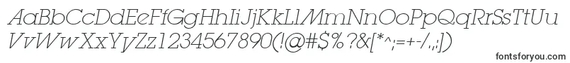 LugaextraadExtralightOblique Font – Fonts for Adobe