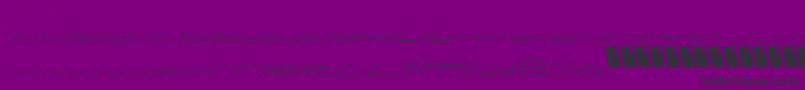 Limocaps Font – Black Fonts on Purple Background