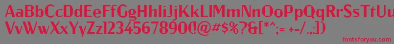 Jagz Font – Red Fonts on Gray Background