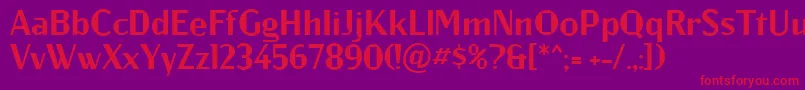 Jagz Font – Red Fonts on Purple Background