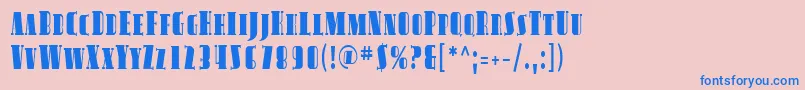 Sfavondalesccond Font – Blue Fonts on Pink Background