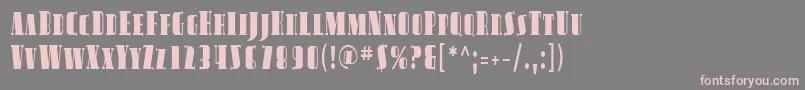 Sfavondalesccond Font – Pink Fonts on Gray Background