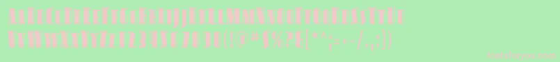 Sfavondalesccond Font – Pink Fonts on Green Background