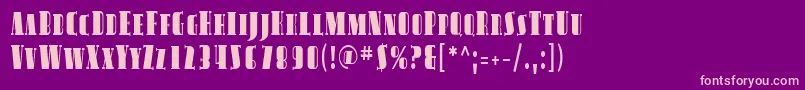 Sfavondalesccond Font – Pink Fonts on Purple Background
