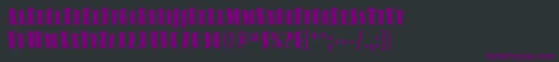Sfavondalesccond Font – Purple Fonts on Black Background