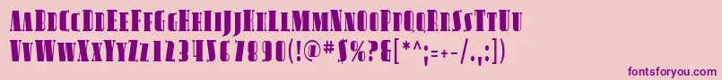 Sfavondalesccond Font – Purple Fonts on Pink Background