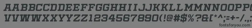 Шрифт SlabbyPricesItalic – чёрные шрифты на сером фоне