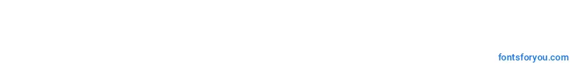 Maydo1-Schriftart – Blaue Schriften auf weißem Hintergrund