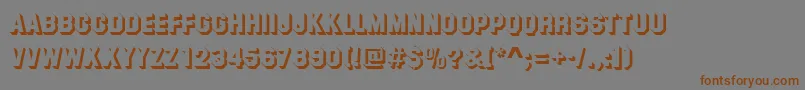 SummitShadowRegular Font – Brown Fonts on Gray Background