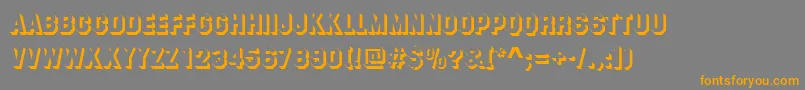 SummitShadowRegular Font – Orange Fonts on Gray Background