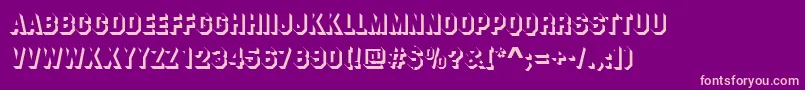 SummitShadowRegular Font – Pink Fonts on Purple Background