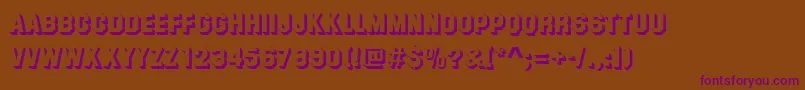 Шрифт SummitShadowRegular – фиолетовые шрифты на коричневом фоне