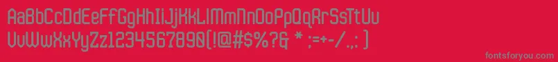 JlsdatagothiccNc Font – Gray Fonts on Red Background