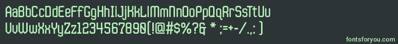 Fonte JlsdatagothiccNc – fontes verdes em um fundo preto