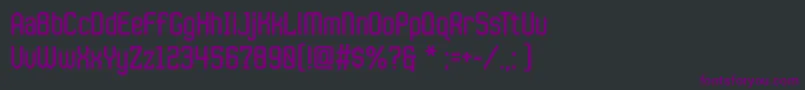 JlsdatagothiccNc Font – Purple Fonts on Black Background