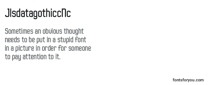 Review of the JlsdatagothiccNc Font