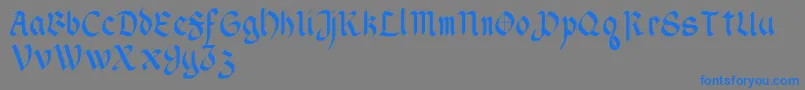 WendellV1 Font – Blue Fonts on Gray Background