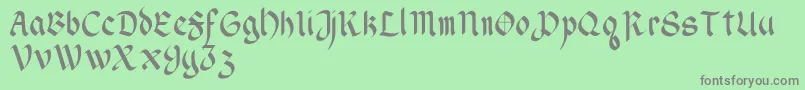 WendellV1 Font – Gray Fonts on Green Background