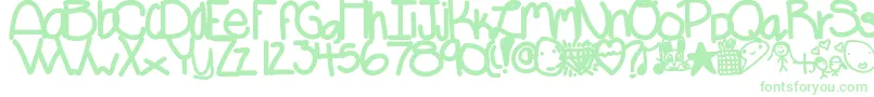 Más sobre la fuente Fonty fuente Fonty – Fuentes Verdes Sobre Fondo Blanco