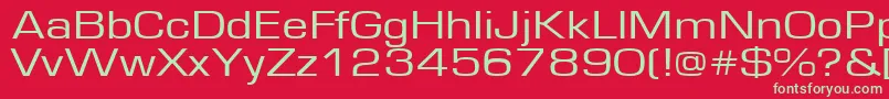 Europe130n Font – Green Fonts on Red Background
